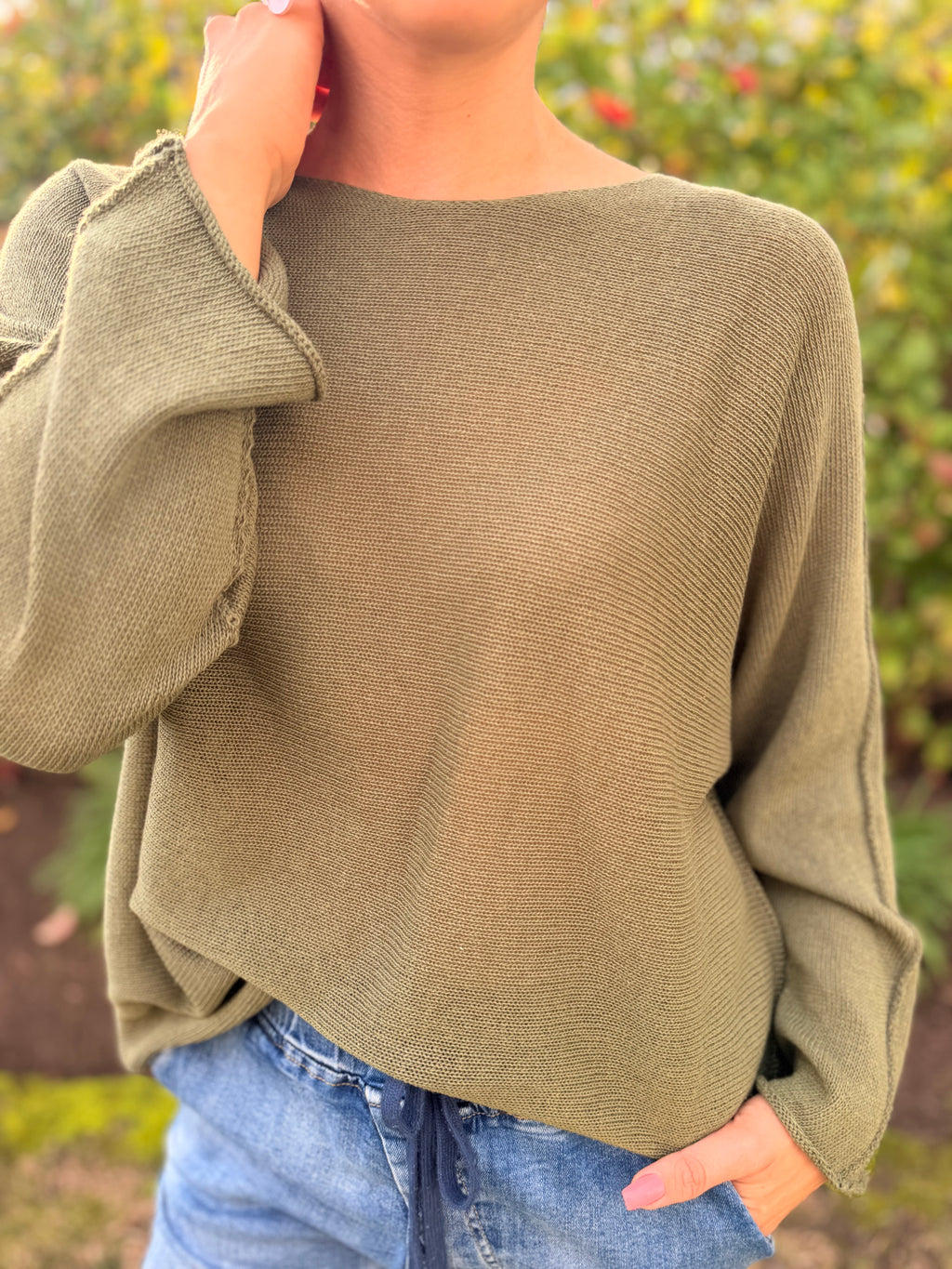 Italian cotton knit - Khaki