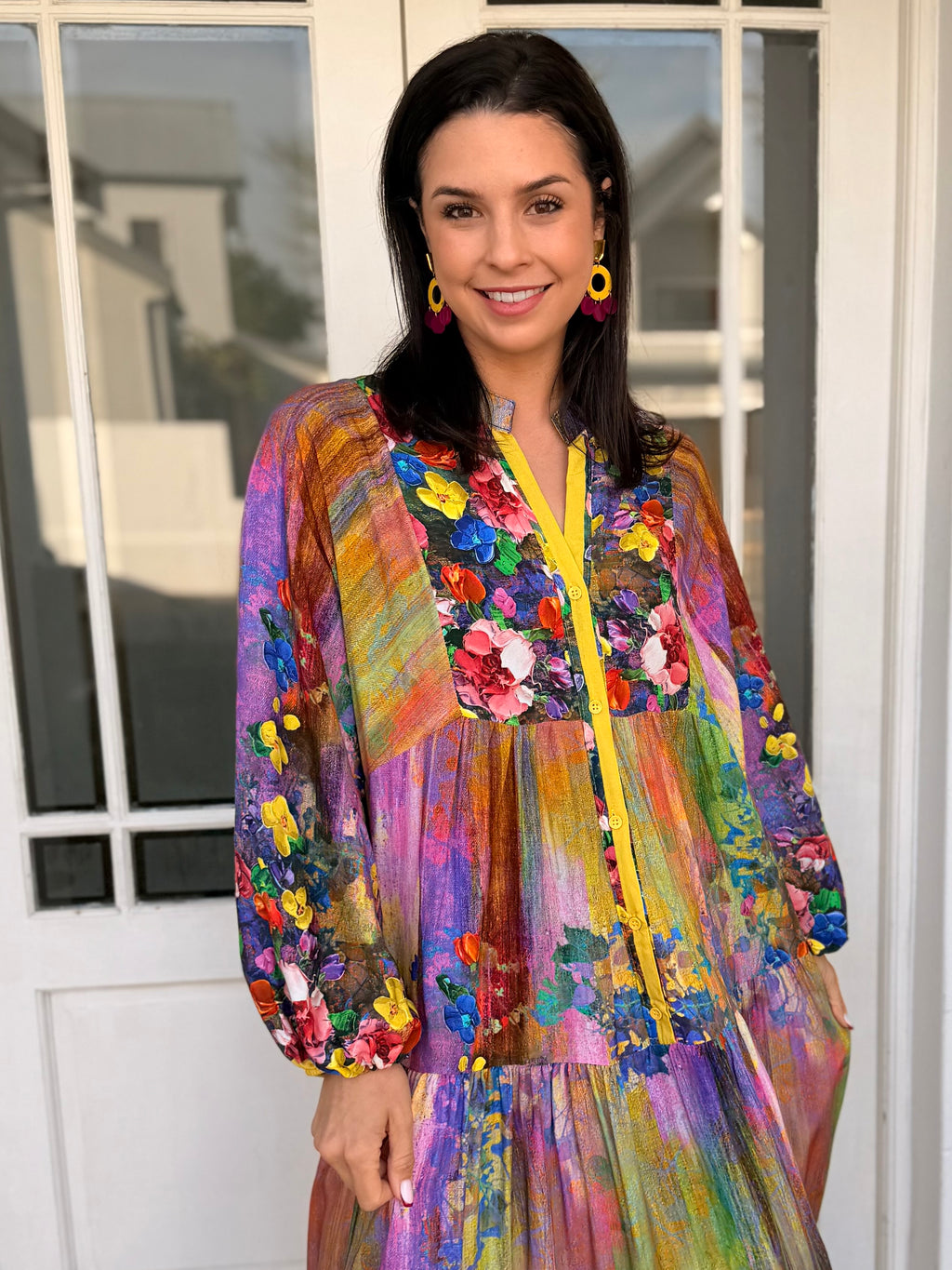 Jenna dress - Painted floral