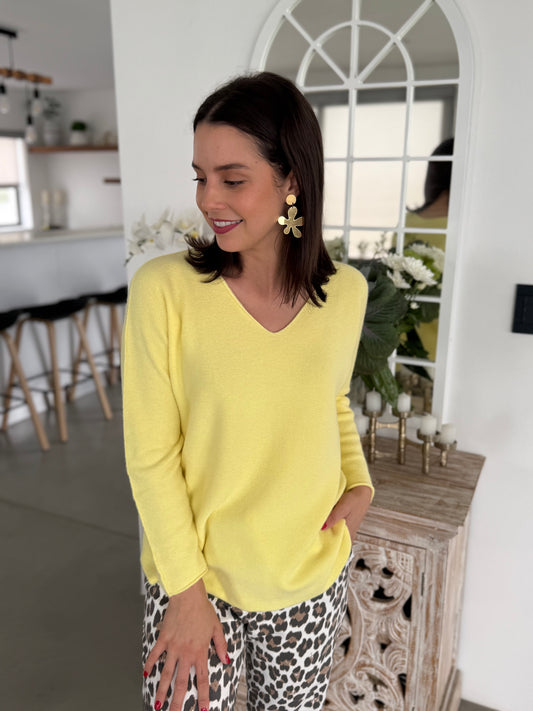 Italian Santie knit - Butter yellow