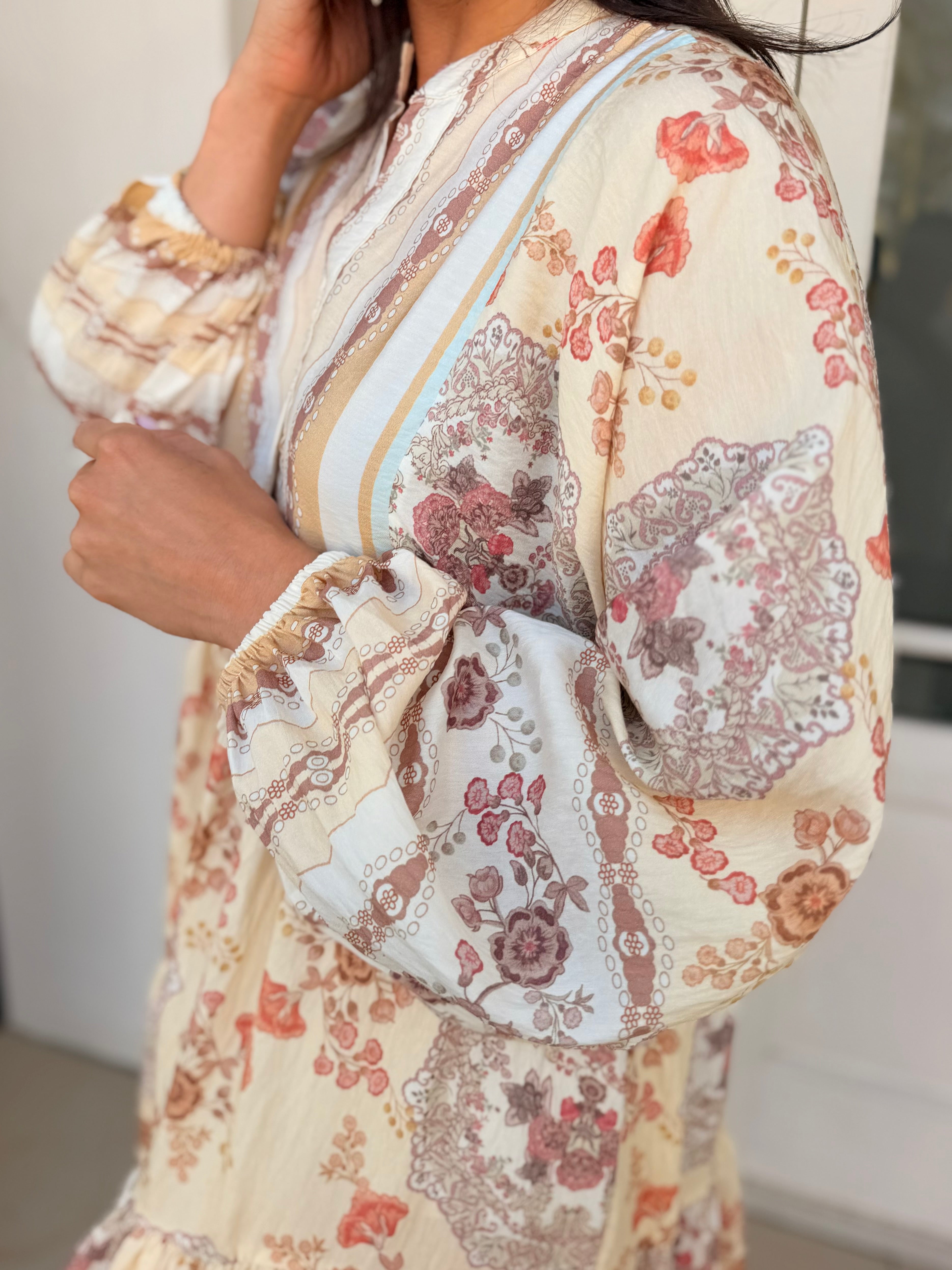 Jenna dress - Beige queen