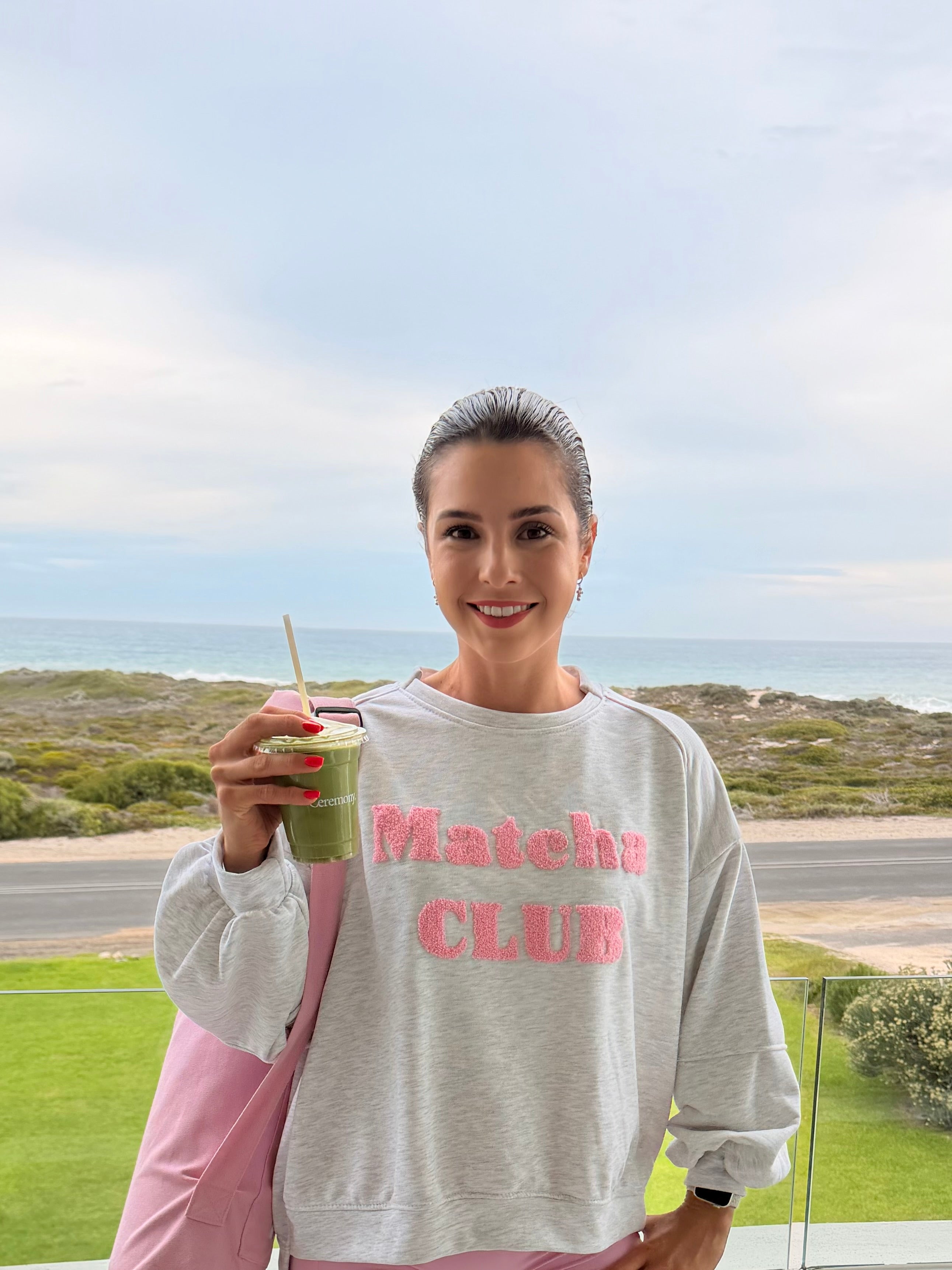 Matcha club top - Grey