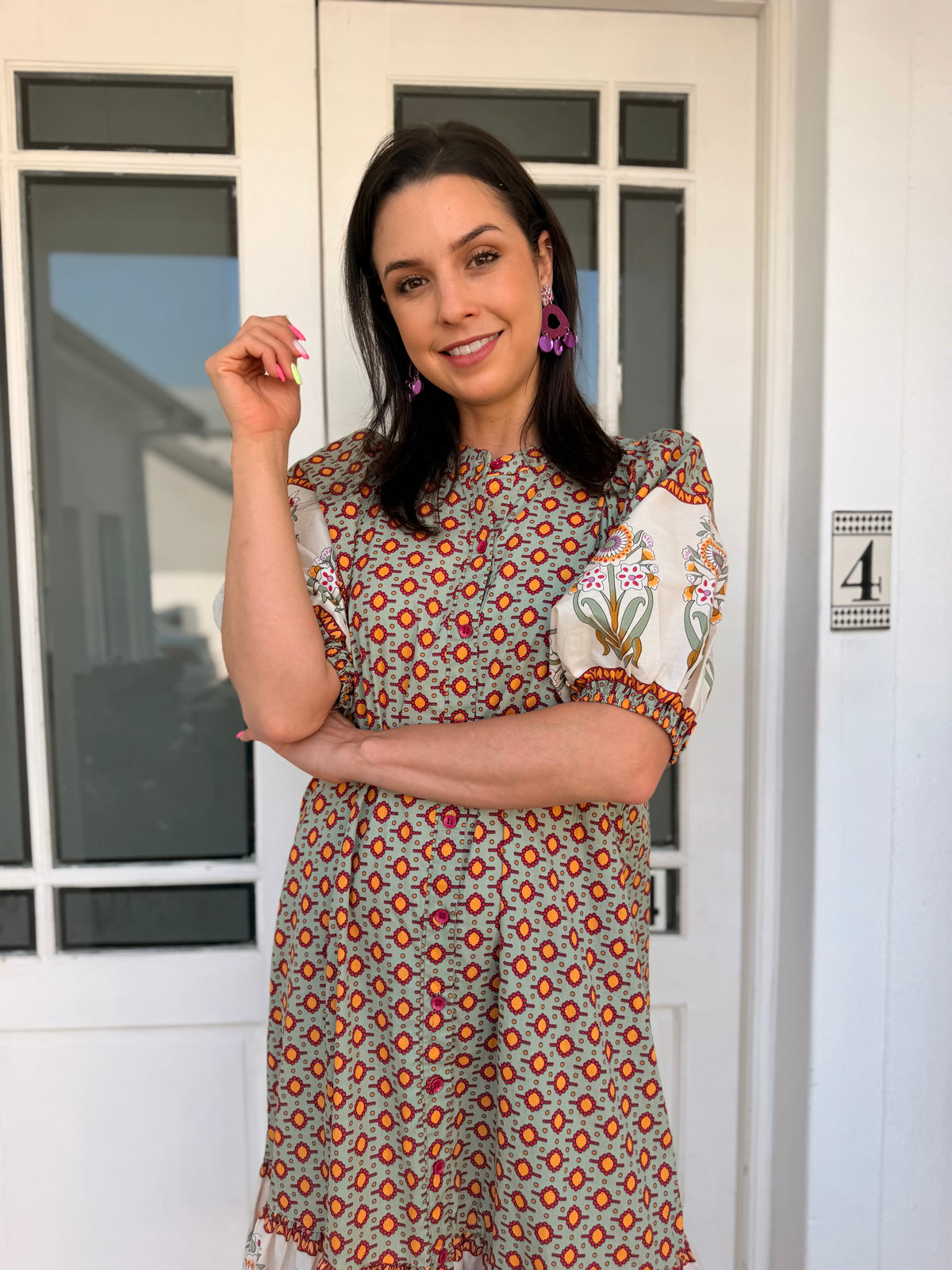 Livvy dress - Sage