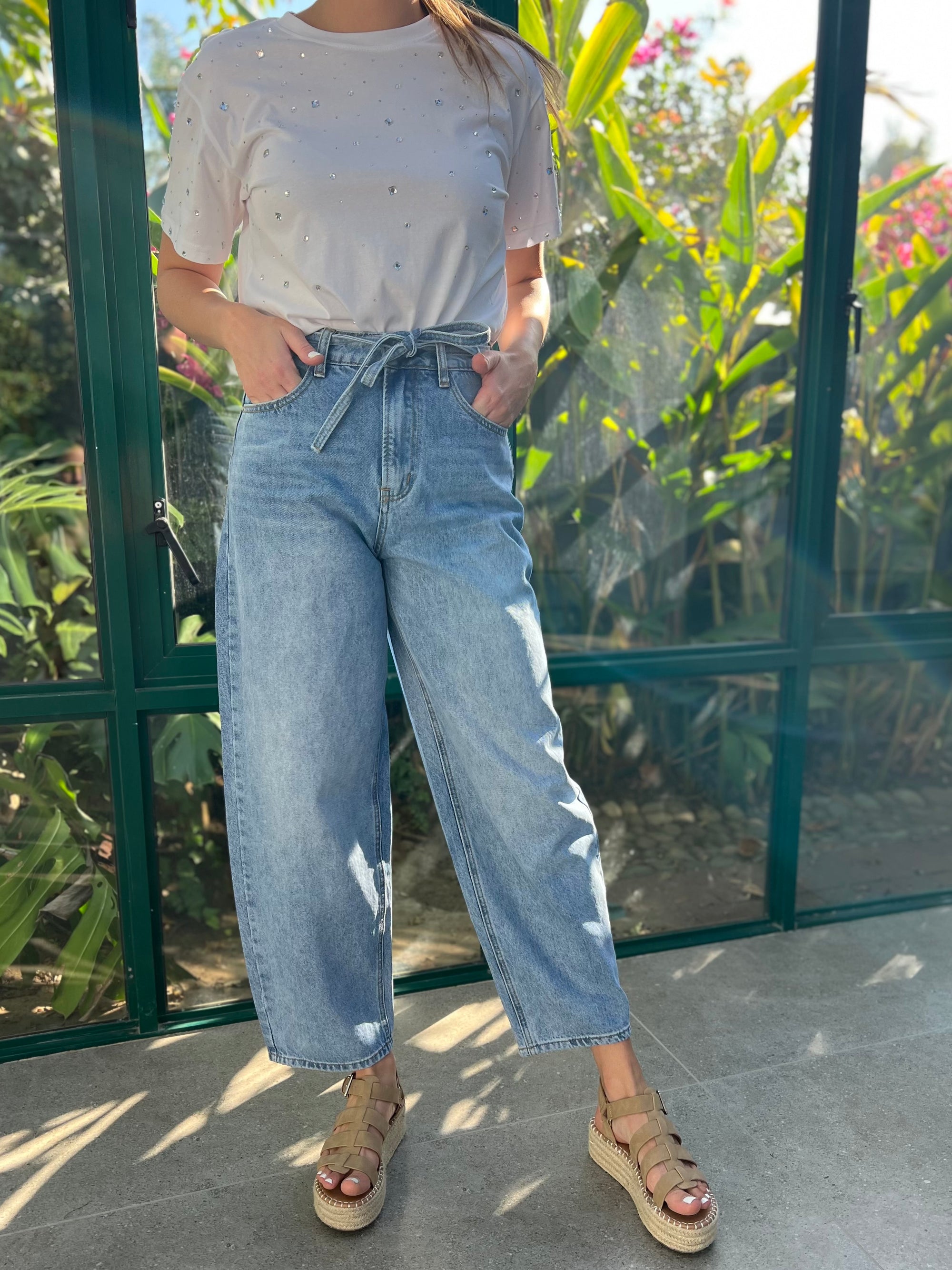 Barrel jeans - Bow