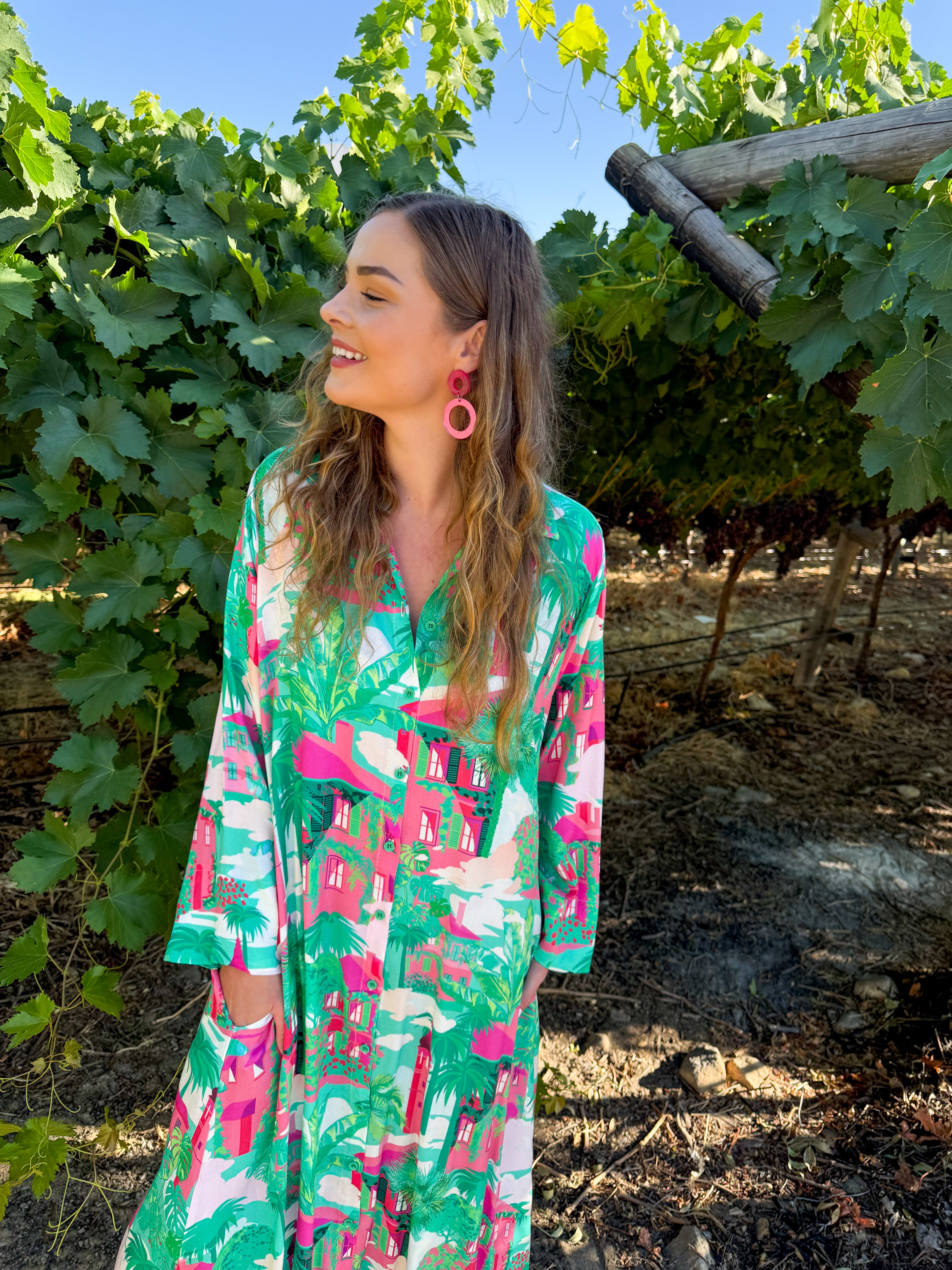 Dessie dress - Tropical town