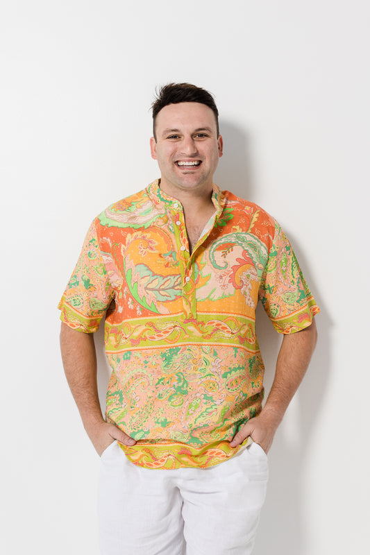 Ruan shirt - Apricot paisley