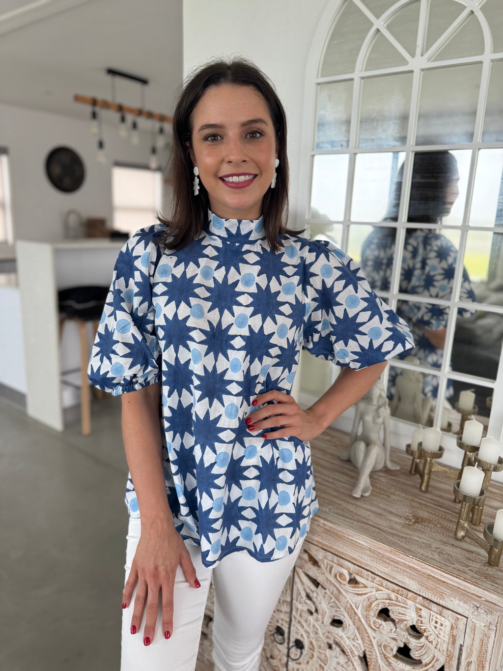 Lena top - Blue star