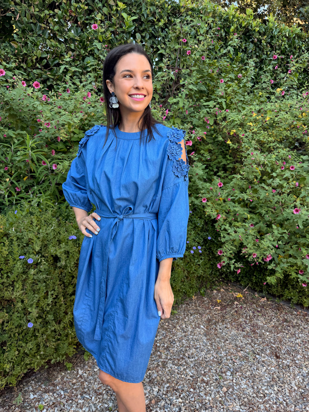 Liliana Italian dress - Dark denim