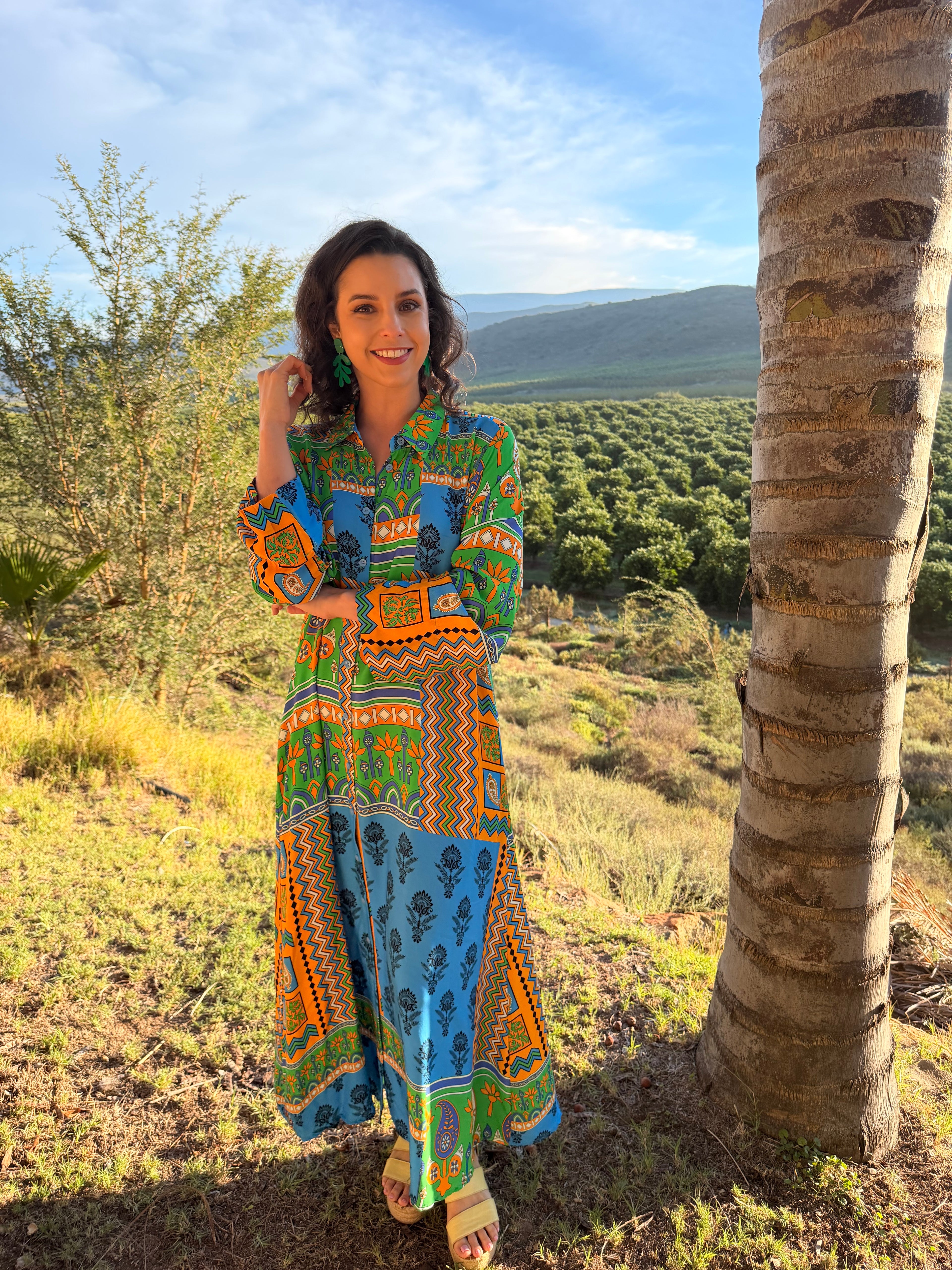 Pam dress - Paisley paradise