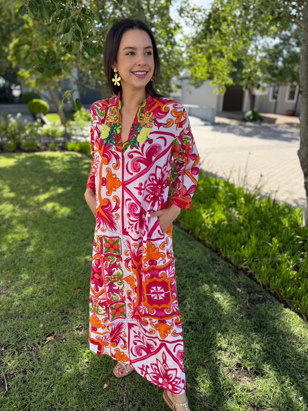 Romey kaftan - Pink La dolcé Vita