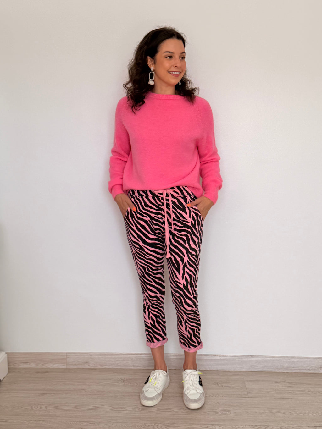 Italian pants - Pink Zebra