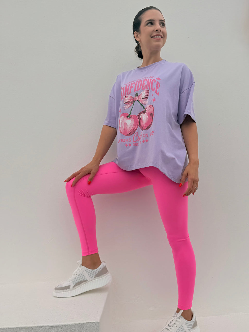 Cherry pop t-shirt - Lilac