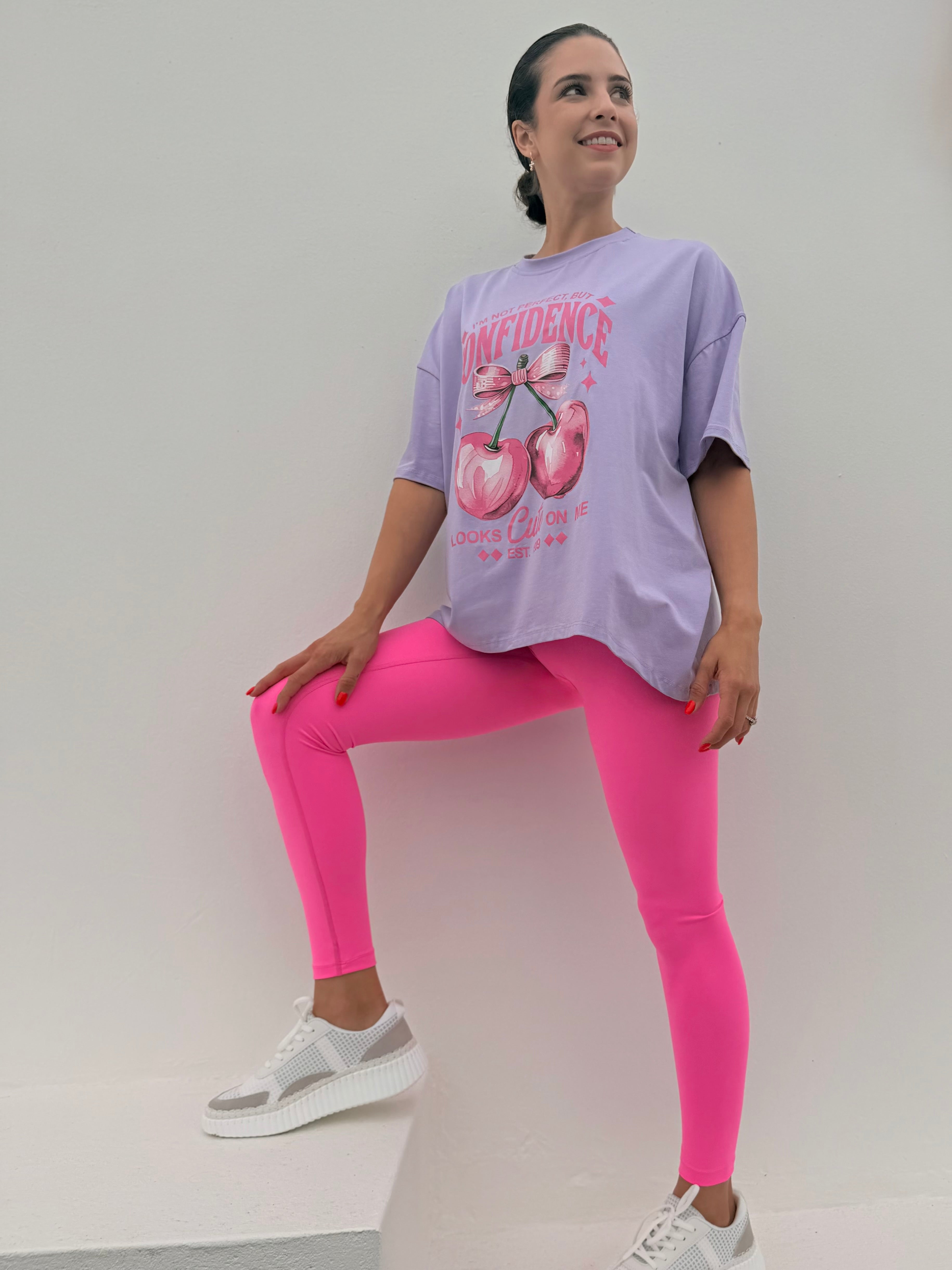 Cherry pop t-shirt - Lilac