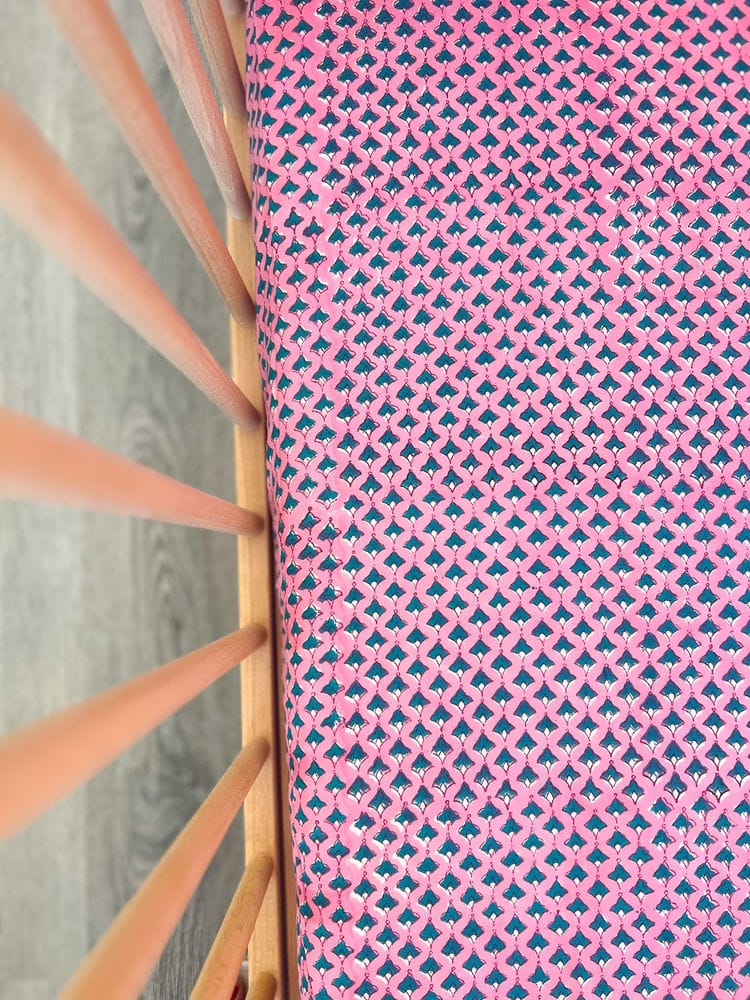 Fitted sheet  / Milestone photo backdrop - Pink India Babalu boutique