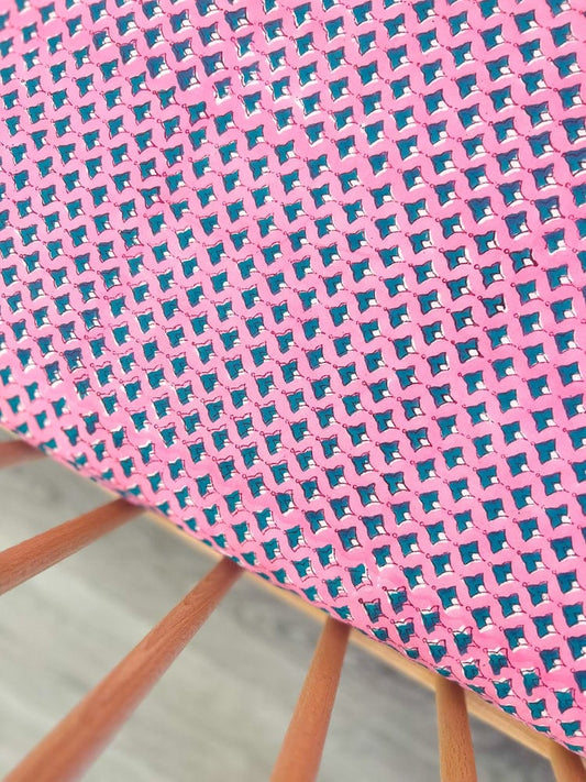 Fitted sheet  / Milestone photo backdrop - Pink India Babalu boutique
