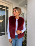 Liané fur - Burgundy